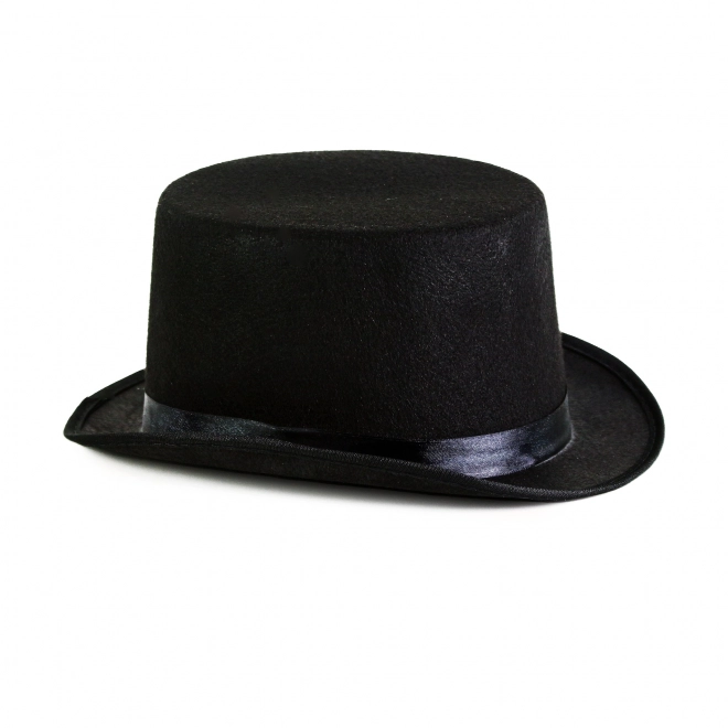 Elegantní černý cylindr pro dospělé