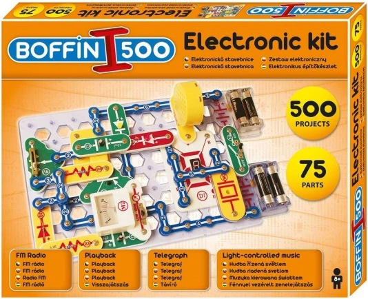 Elektronická stavebnice Boffin pro 500 projektů