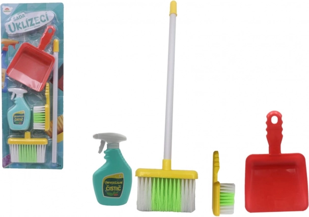 Uklízecí sada pro děti s doplňky, plast, 5 dílů