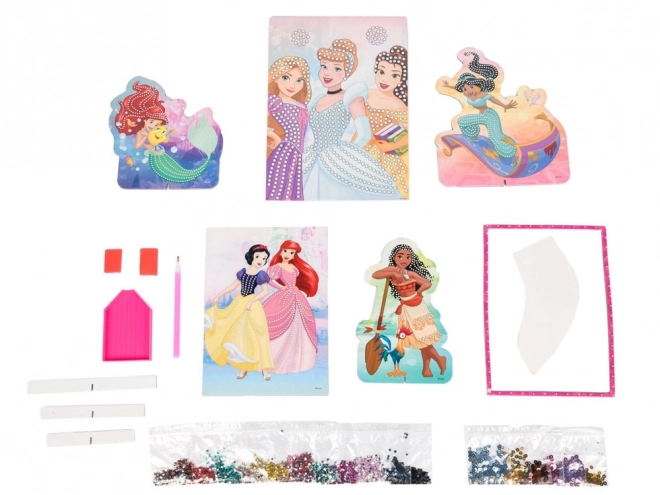 Disney Princezny kreativní diamantová mozaika