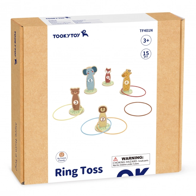 Dřevěná hra na přesnost s obručí Tooky Toy