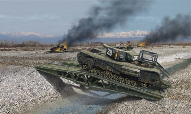 Plastikový model Churchill A.V.R.E 1/76