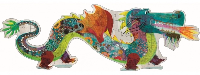 Djeco velké puzzle Drak 58 dílků