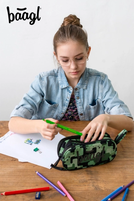 Studentský penál Baagl Green