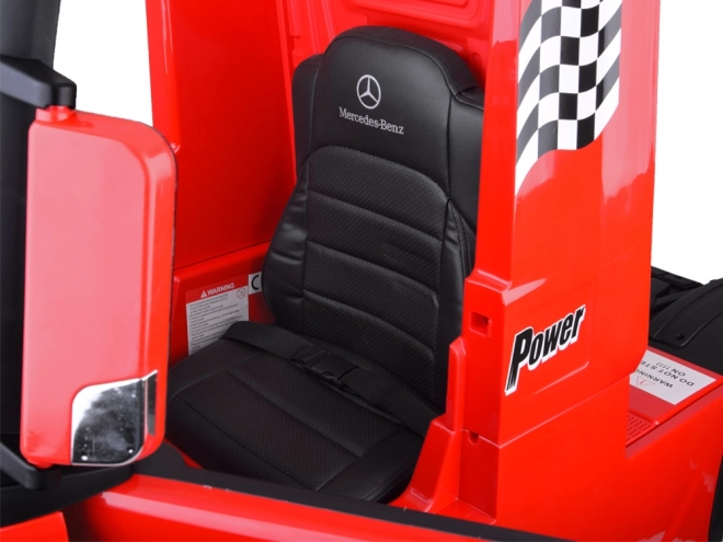 Elektrické auto TIR Mercedes Benz Actros – Červená