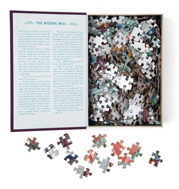 Puzzle s detektivním případem Chybějící závěť 500 dílků