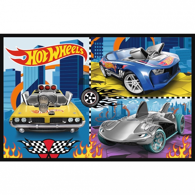 Puzzle 2x70 Auta Hot Wheels