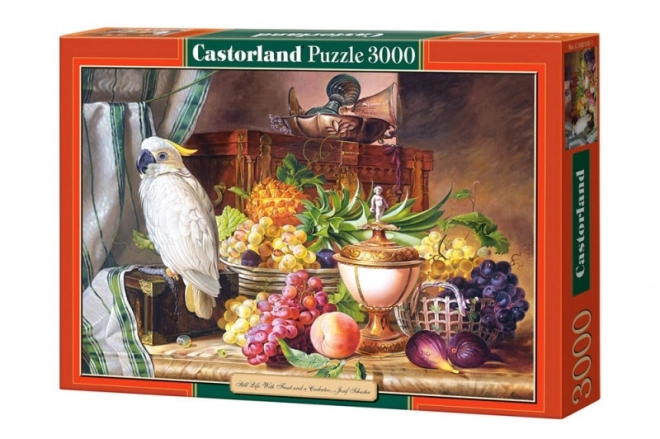 Puzzle 3000 dílků Zátiší s papouškem, Josef Schuster
