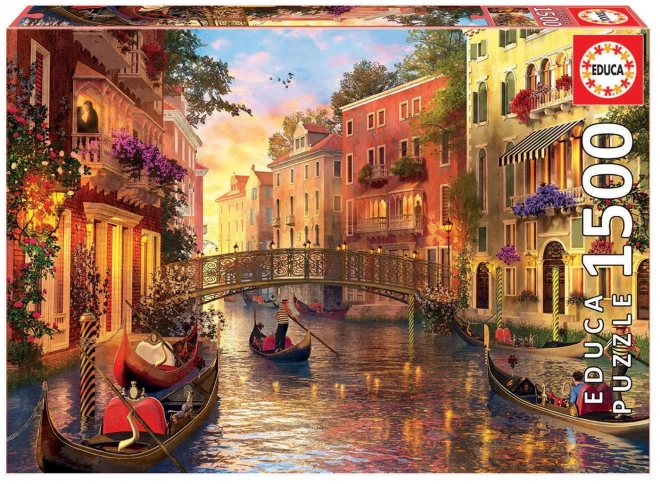 Educa Puzzle Soumrak v Benátkách - Puzzle 1500 Dílů