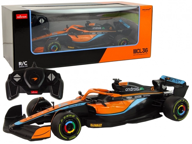 R/C závodní auto McLaren F1 1:18 oranžová