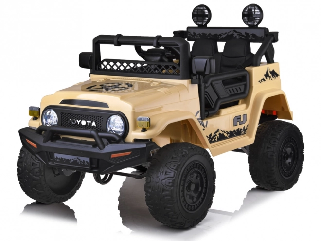 Elektrické autíčko Toyota FJ Cruiser pro děti – Béžová