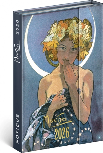 Týdenní magnetický diář Alfons Mucha 2026