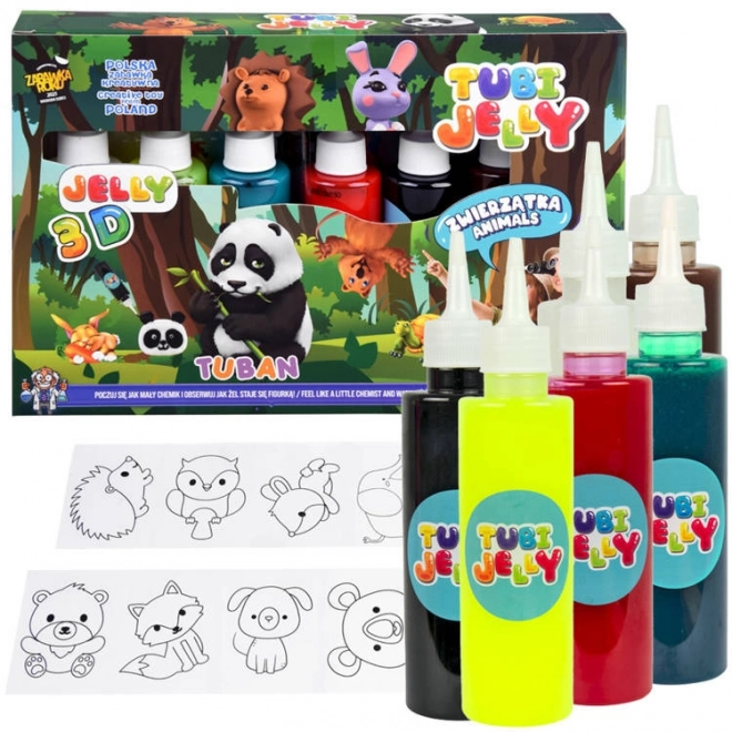 Tubi Jelly zvířátka - kreativní sada v 6 barvách