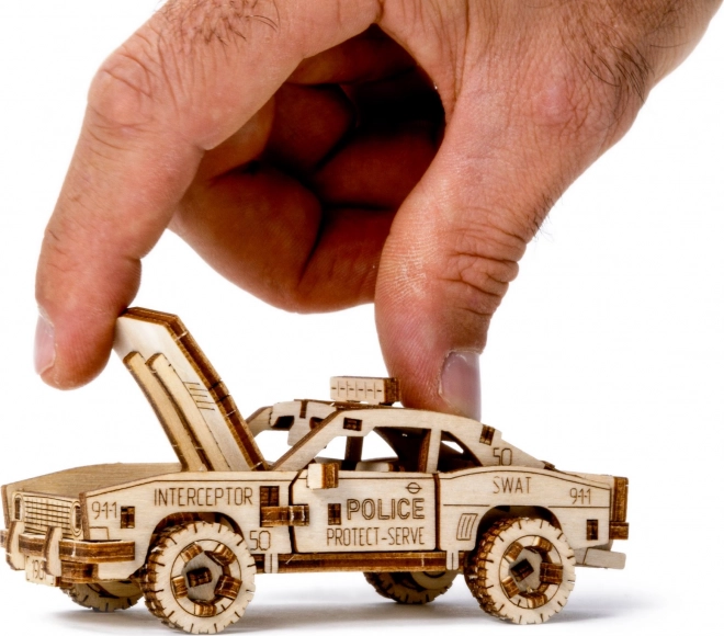 3D dřevěné puzzle - Policejní auto