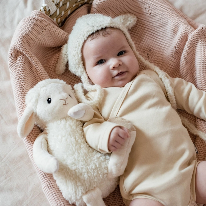 Whisbear - bzučící ovečka Lumi se světlem a ukolébavkami a funkcí CRYsensor