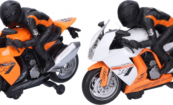 Motorka Závodní s jezdcem 28 cm
