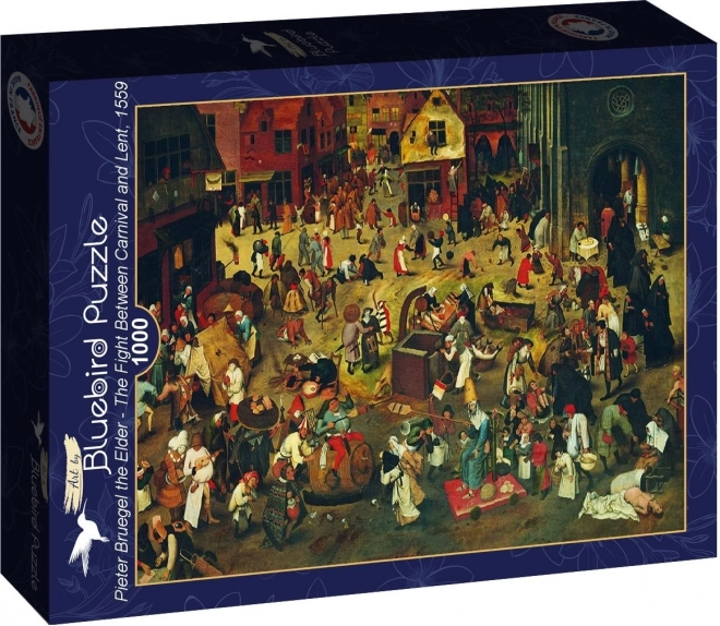 BLUEBIRD Puzzle Boj mezi karnevalem a půstem (1559) 1000 dílků