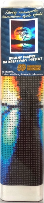 Diamantové malování Noční spojení 30 × 40 cm