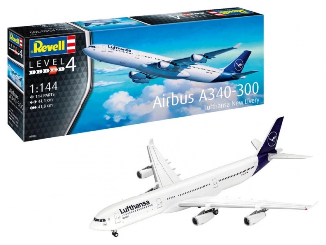 Model letadla A340-300 Lufthansa nový design 1/144