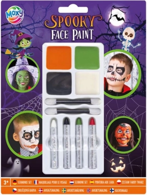 Moxy malování na obličej - děsivý Halloween