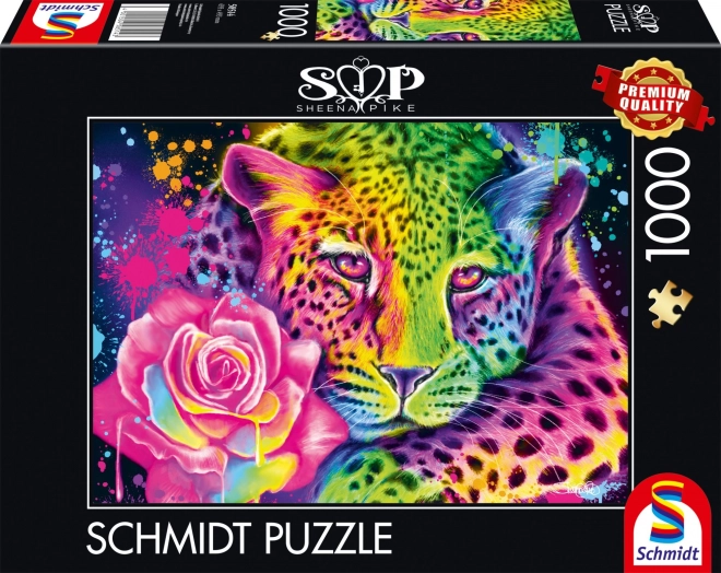 Puzzle SCHMIDT Leopard Neon 1000 dílků
