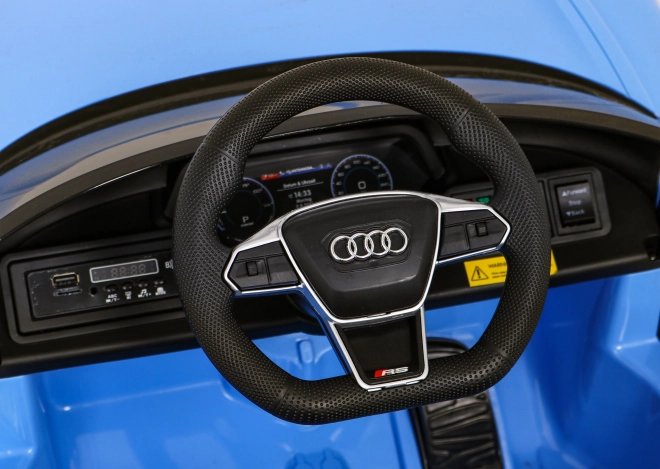 Audi RS E-Tron GT dětské elektrické auto s ovladačem a pohonem 4x4 – Modrá