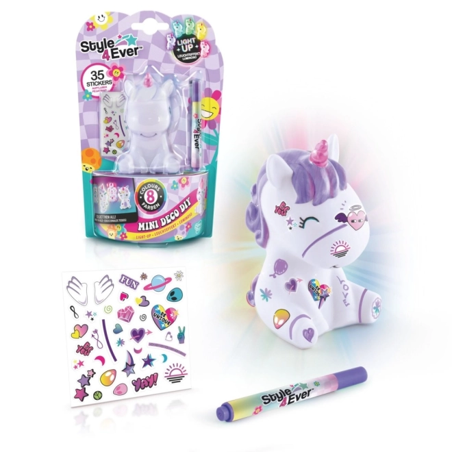 Svítící dekorační figurka STYLE4EVER mini deco, 8 barev