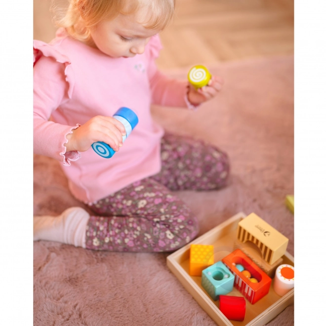 Dřevěné smyslové kostky Classic World Montessori