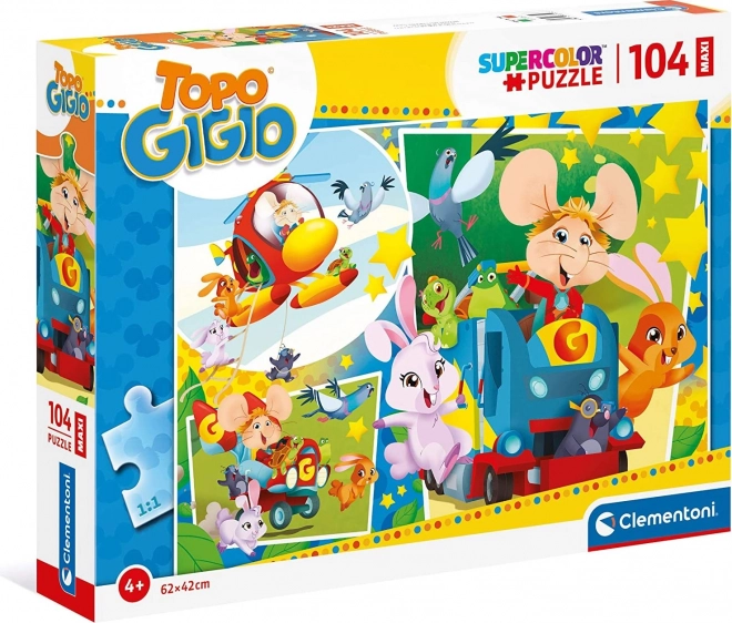 Puzzle Myšák Gigio Maxi 104 dílků