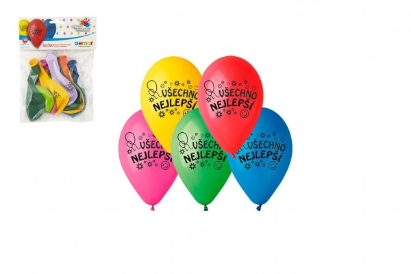 Nafukovací balonky Všechno nejlepší 10 ks