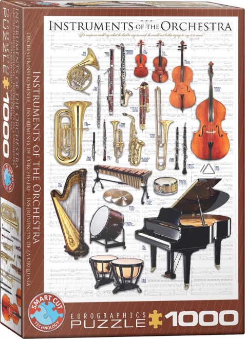 EUROGRAPHICS Puzzle Nástroje orchestru 1000 dílků