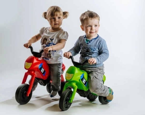Odrážedlo Enduro malé plast výška sedadla 26cm nosnost do 25kg od 12 měsíců