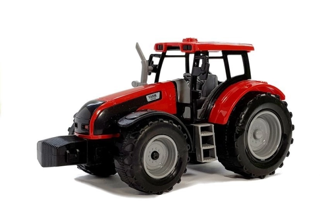 Realistický červený traktor pro akční hry