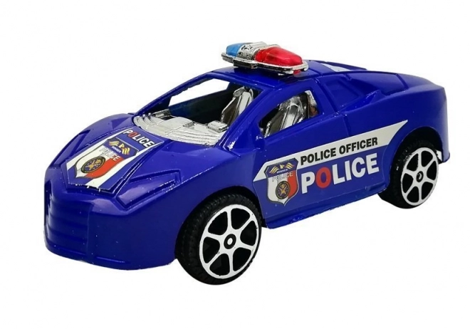 Sada policejních autíček se setrvačníkem 6 ks