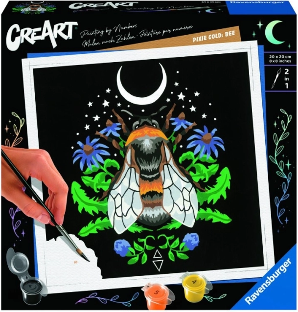 Malování podle čísel CreArt Pixie Cold Edition – včela
