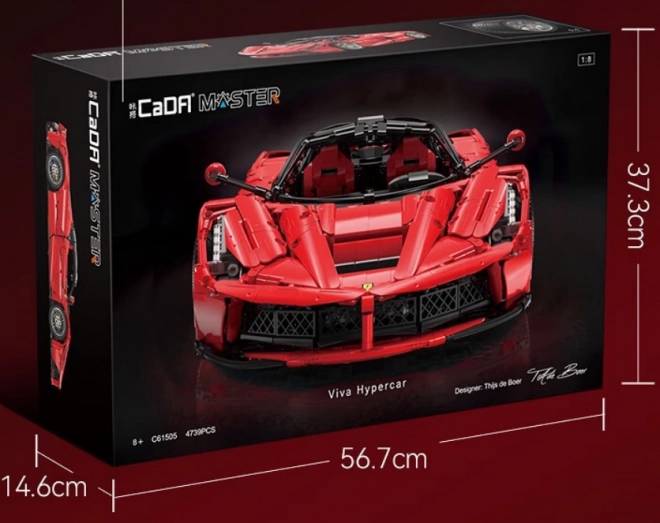 Bloky R/C sportovního auta Hypercar Red EE