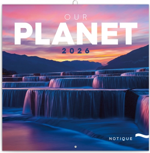 Notique poznámkový kalendář Naše planeta 2026, 30 x 30 cm