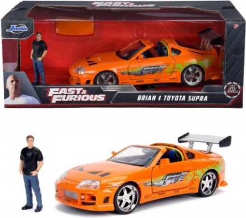 Rychle a zběsile Toyota Supra 1995 1:24 s figurkou Brian O’Conner