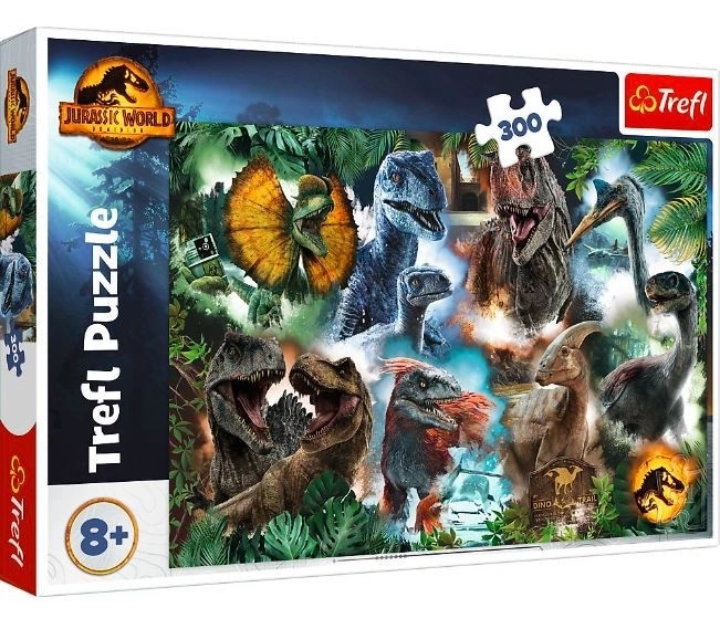 Puzzle 300 dílků Oblíbení dinosauři Jurský svět