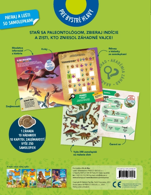 Misia Dinosauři – Pátraj a lušti se samolepkami