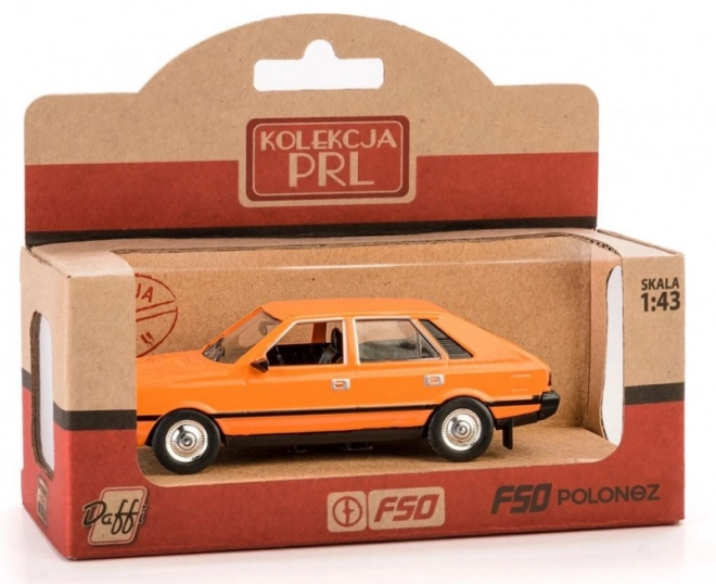 Kovový model FSO Polonez 1:43 – oranžový