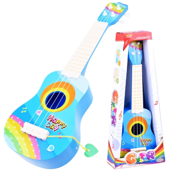Plastová kytara UKULELE pro děti IN0099 – Modrá