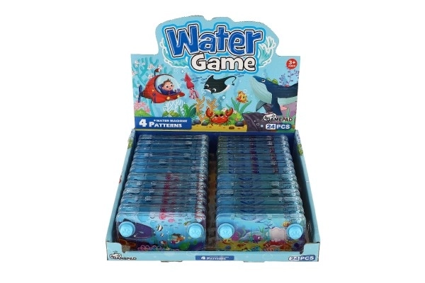 Vodní hra hlavolam 11x6cm plast mořský svět 4 druhy 24ks v boxu