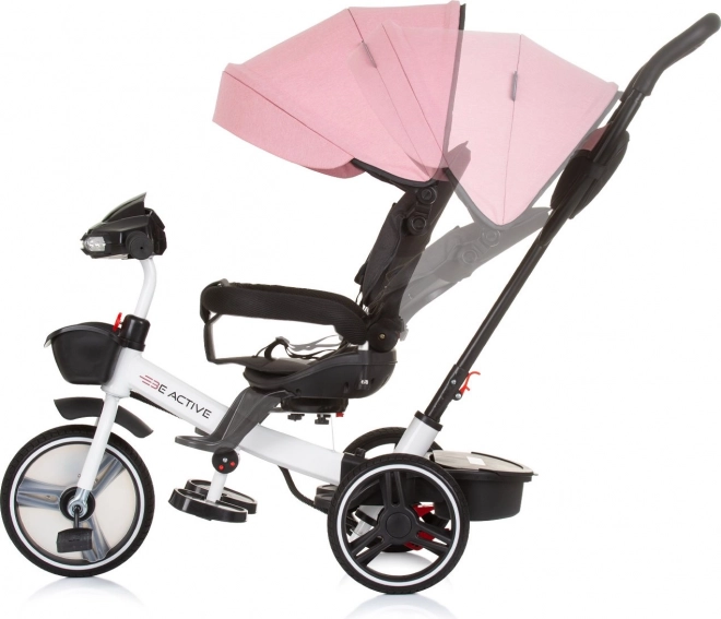 CHIPOLINO Tříkolka se stříškou Be Active 2v1 Pink Linen