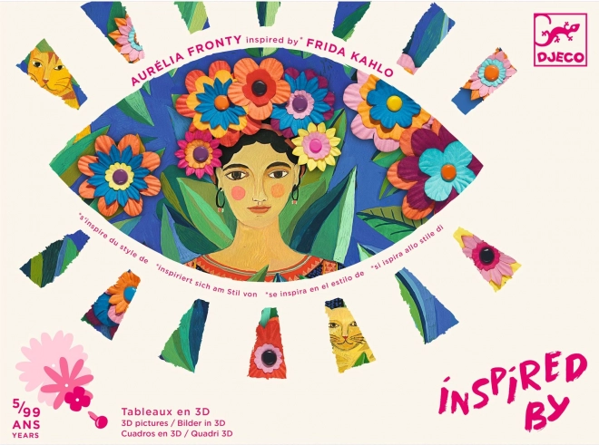 inspired by frida kahlo – kreativní 3d papírové dekorace djeco