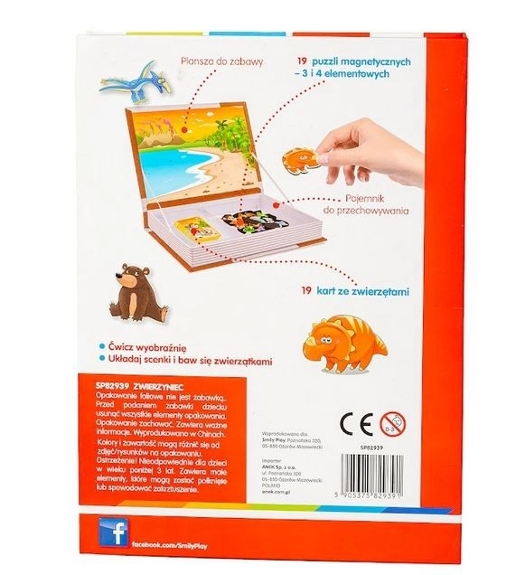 Magnetické puzzle se zvířaty