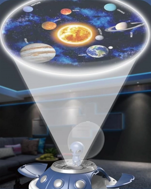 Dětský kosmický set: projektor, batoh a dílna UFO