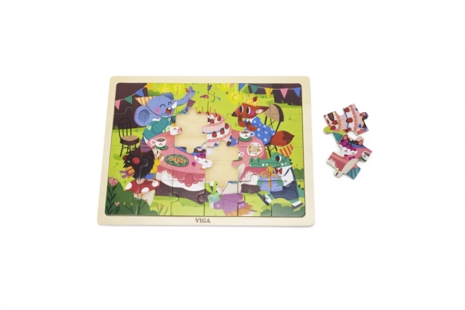 Dřevěné puzzle narozeninová oslava Viga