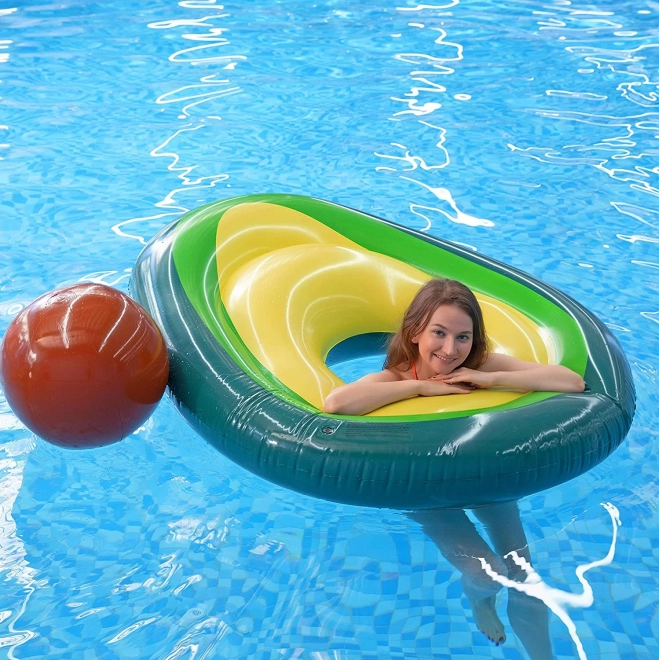 Nafukovací matrace Avokádo s míčem 150 cm XL