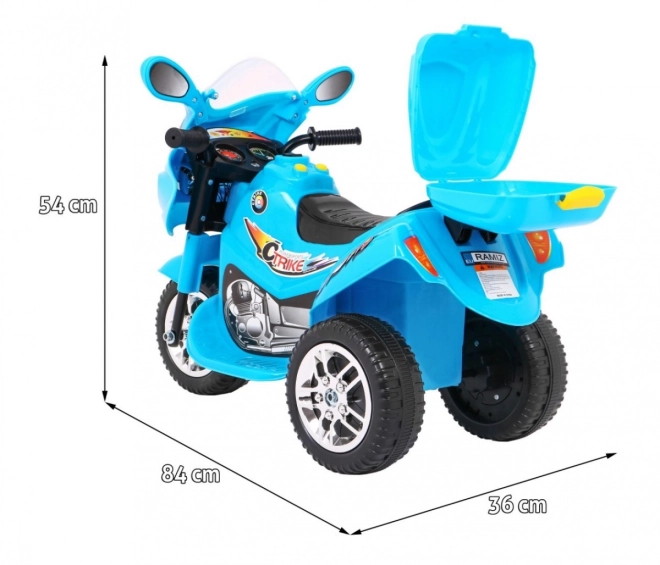 Tricicletă BJX-088 motocicletă electrică + sunete + lumini – Modrá